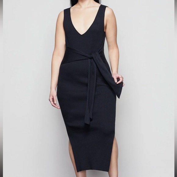 NWT Good American Belted Body Dress - Picture 2 of 7